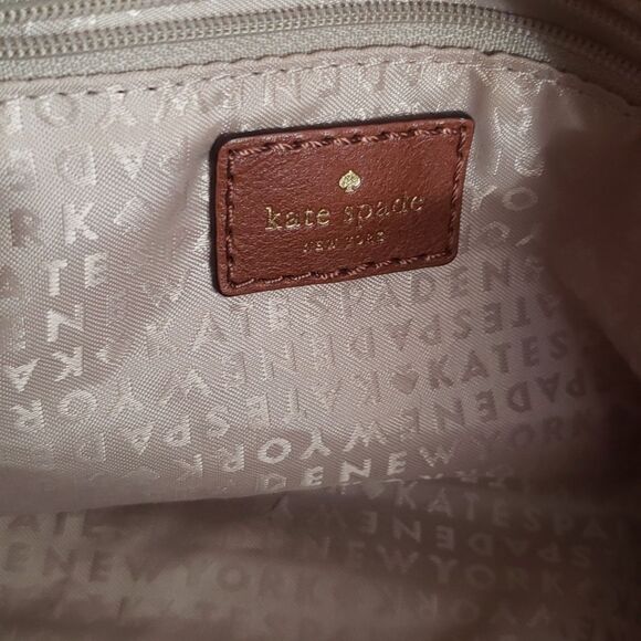 Kate Spade Oak Island Kaleigh Stripe Satchel Tote Handbag Purse Preppy Duffel - Picture 7 of 10